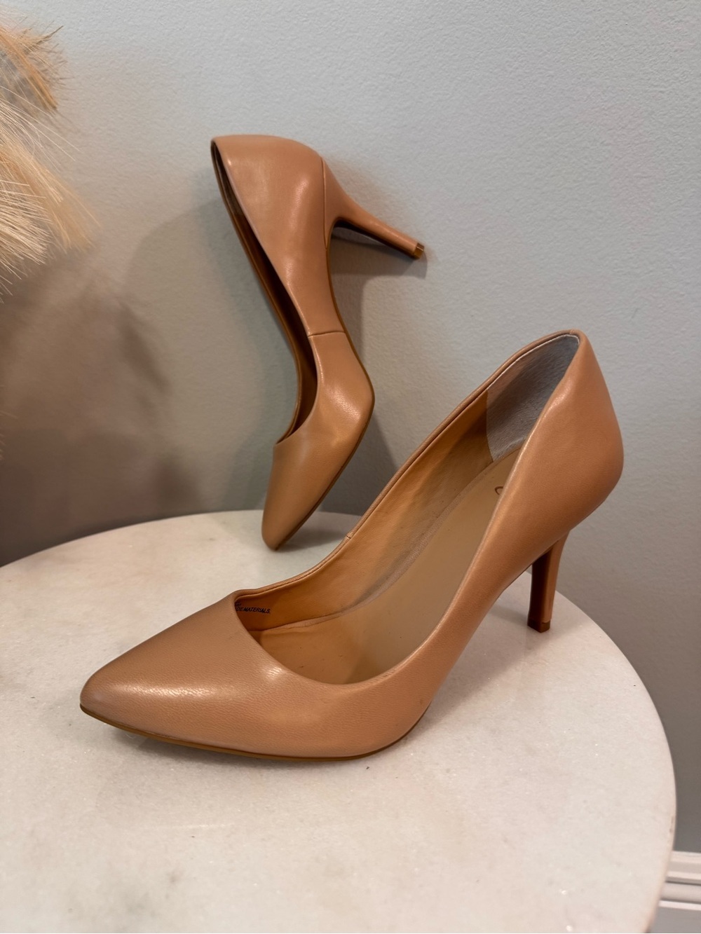 INC International Concepts Women's Pointed-Toe Pumps in Tan